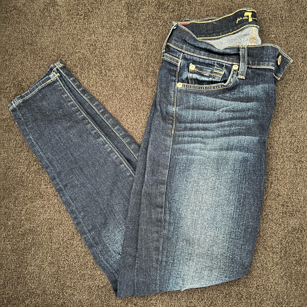7 for all mankind The Ankle Skinny Size 25  inseam 27